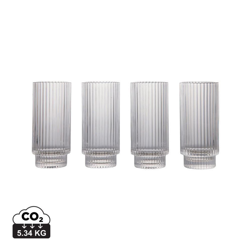 Logo trade business gift photo of: VINGA York highball, 4 pcs set