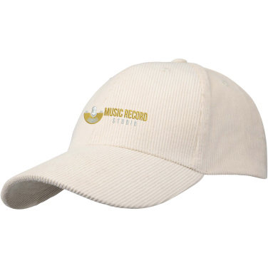 Logotrade promotional giveaway image of: Hutton 6 panel recycled corduroy cap