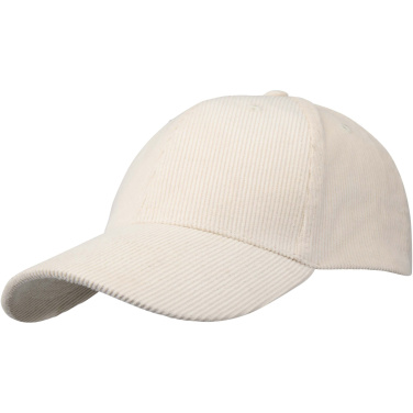 Logo trade promotional items image of: Hutton 6 panel recycled corduroy cap