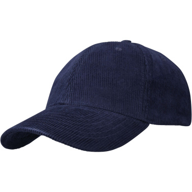 Logo trade promotional gifts image of: Hutton 6 panel recycled corduroy cap