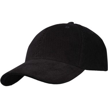 Logotrade business gift image of: Hutton 6 panel recycled corduroy cap