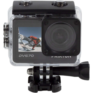 Logotrade promotional product picture of: Prixton DV670 4K dual screen action camera