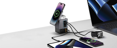 Logotrade promotional giveaway image of: Urban Vitamin Sacramento 105W GAN charger+retractable cables