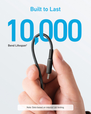 Logo trade promotional merchandise photo of: Anker USB-C to USB-C Cable 1.8 metre 60W