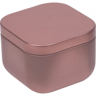 Logo trade advertising product photo of: Candle in tin PRAGUE