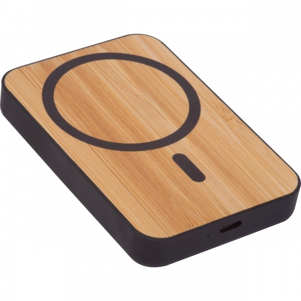 Logo trade advertising products picture of: Wireless power bank 5 000 mAh CAIRO