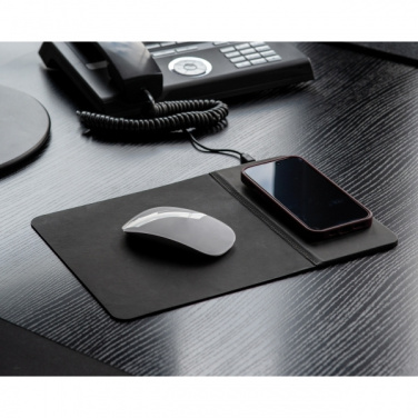 Logo trade corporate gifts image of: Mousepad with Wireless Charging ROTHERHAM