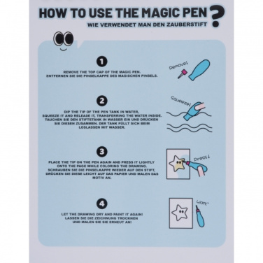 Logo trade promotional merchandise image of: Watercoloring Book ANGERS