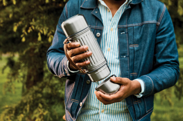 Logo trade corporate gifts picture of: Black+Blum Explorer Flask Duo 1L