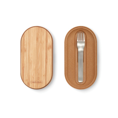 Logo trade promotional merchandise photo of: Black+Blum Stainless Steel Double Bento Box