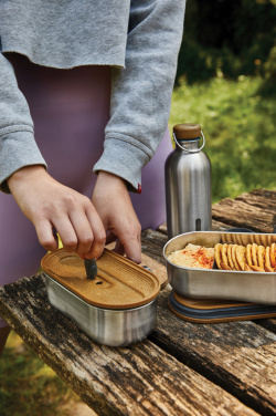 Logo trade promotional merchandise image of: Black+Blum Stainless Steel Double Bento Box