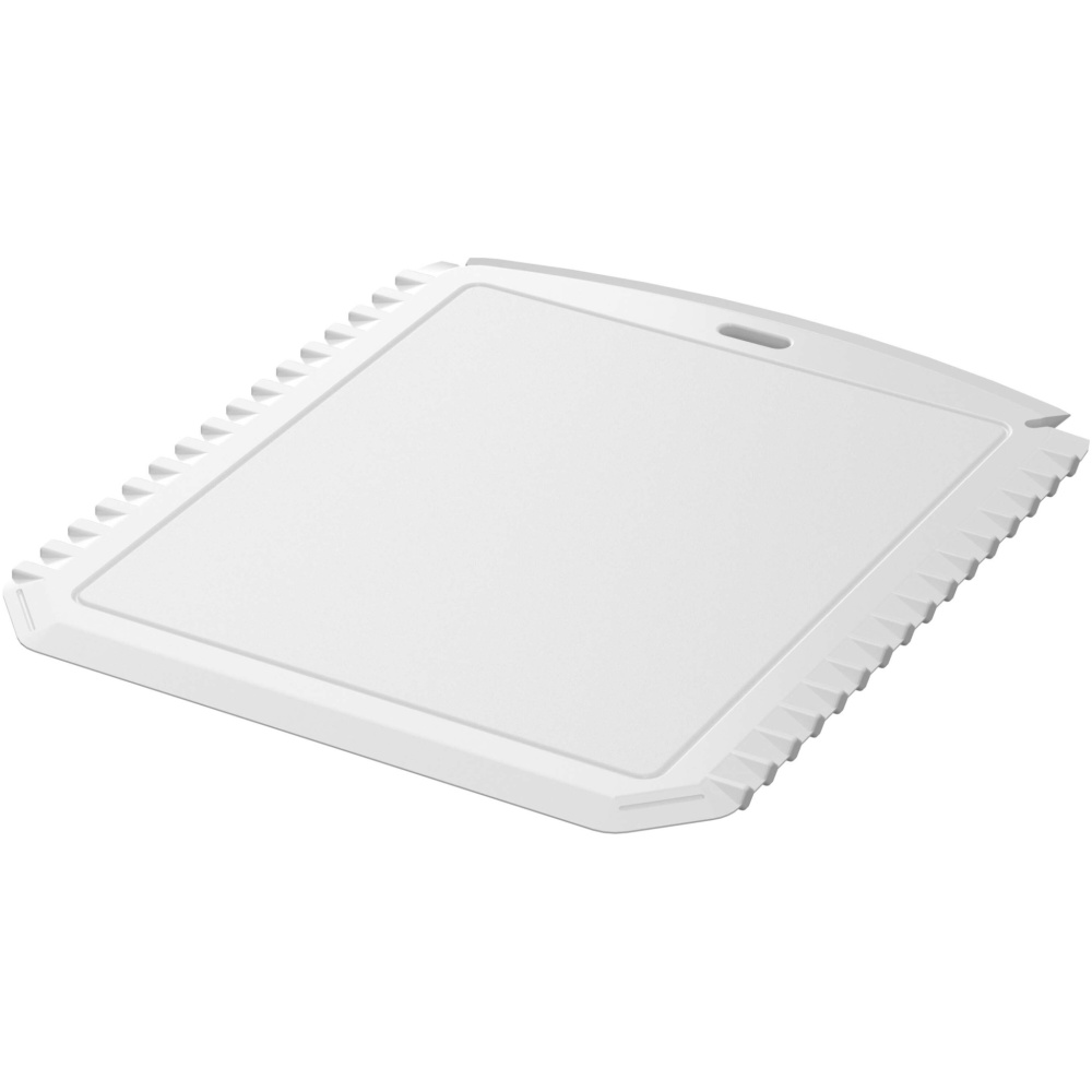Logo trade business gift photo of: Thrym rectangular recycled plastic ice scraper