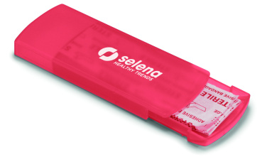 Logo trade promotional merchandise picture of: Container with plasters