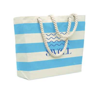 Logo trade promotional giveaways picture of: Cotton beach bag 220 gr/m²