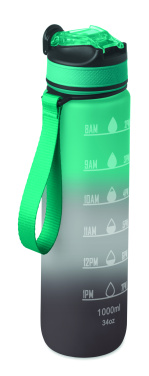 Logo trade promotional giveaway photo of: Sports water bottle RPET 1L