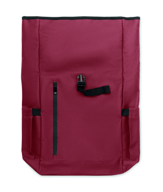 Logo trade advertising products image of: Rolltop laptop rucksack 600D