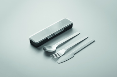 Logo trade corporate gifts picture of: Stainless steel cutlery set