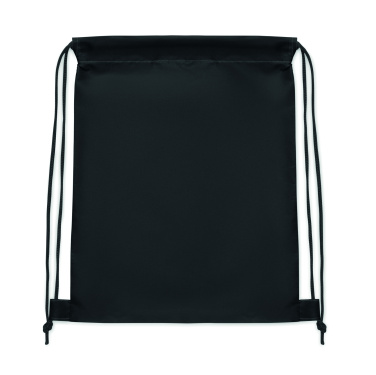 Logo trade promotional giveaway photo of: Kids drawstring bag 190T RPET