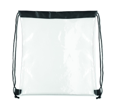 Logotrade promotional gift picture of: Transparent drawstring bag