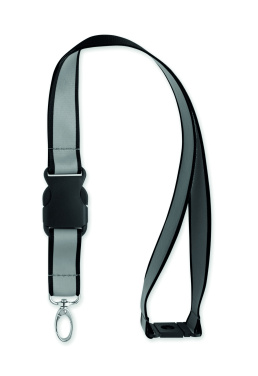 Logo trade promotional item photo of: Reflective RPET lanyard