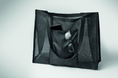 Logo trade promotional giveaway photo of: RPET mesh shopping bag