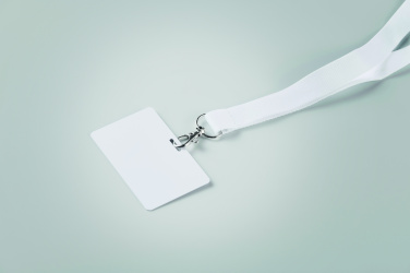 Logo trade promotional gifts image of: Lanyard badge 54 x 86mm