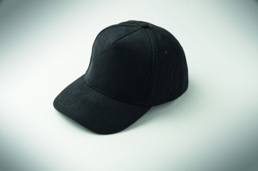 Logo trade advertising products image of: Corduroy 5 panel baseball cap