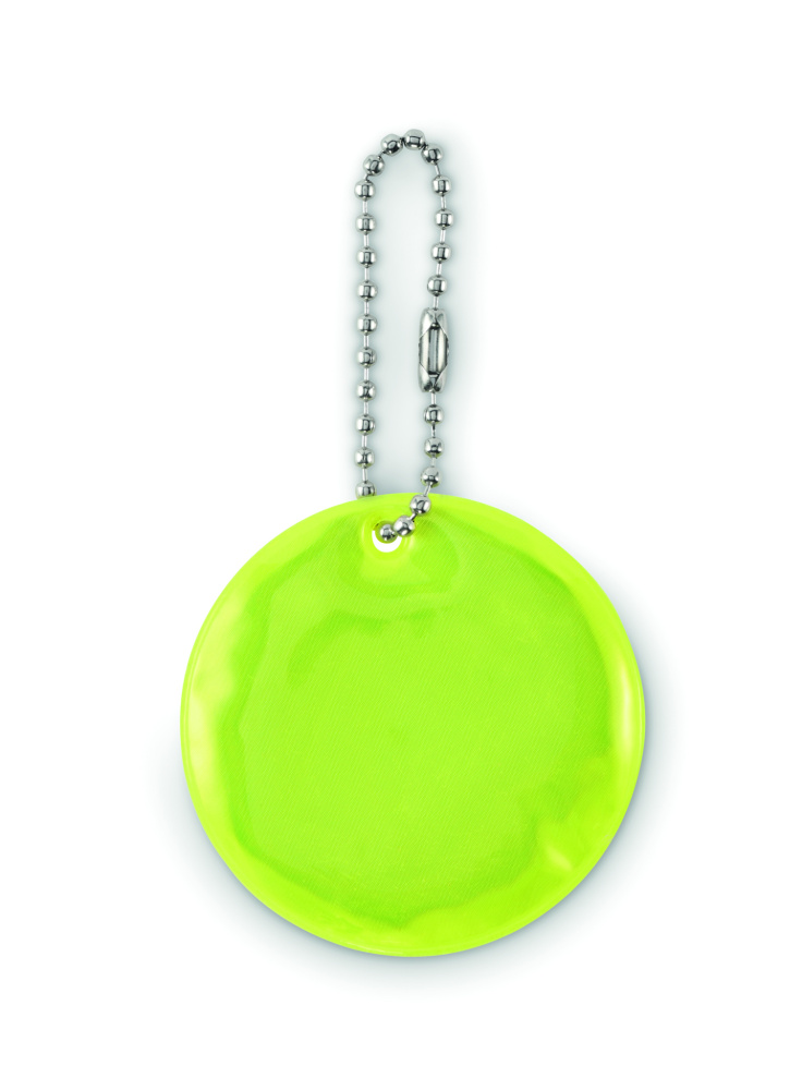 Logo trade promotional gift photo of: Round reflective keyring