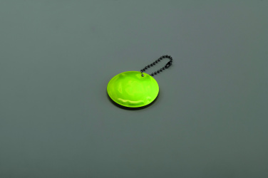Logo trade business gift photo of: Round reflective keyring