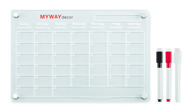 Logotrade promotional gift picture of: Magnetic acrylic planner