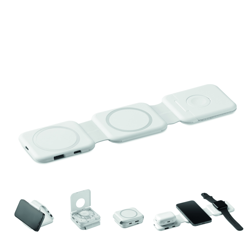 Logo trade promotional merchandise photo of: Foldable charging station