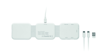 Logo trade promotional merchandise image of: Foldable charging station