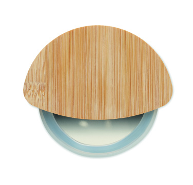 Logotrade promotional products photo of: Round bamboo pizza cutter