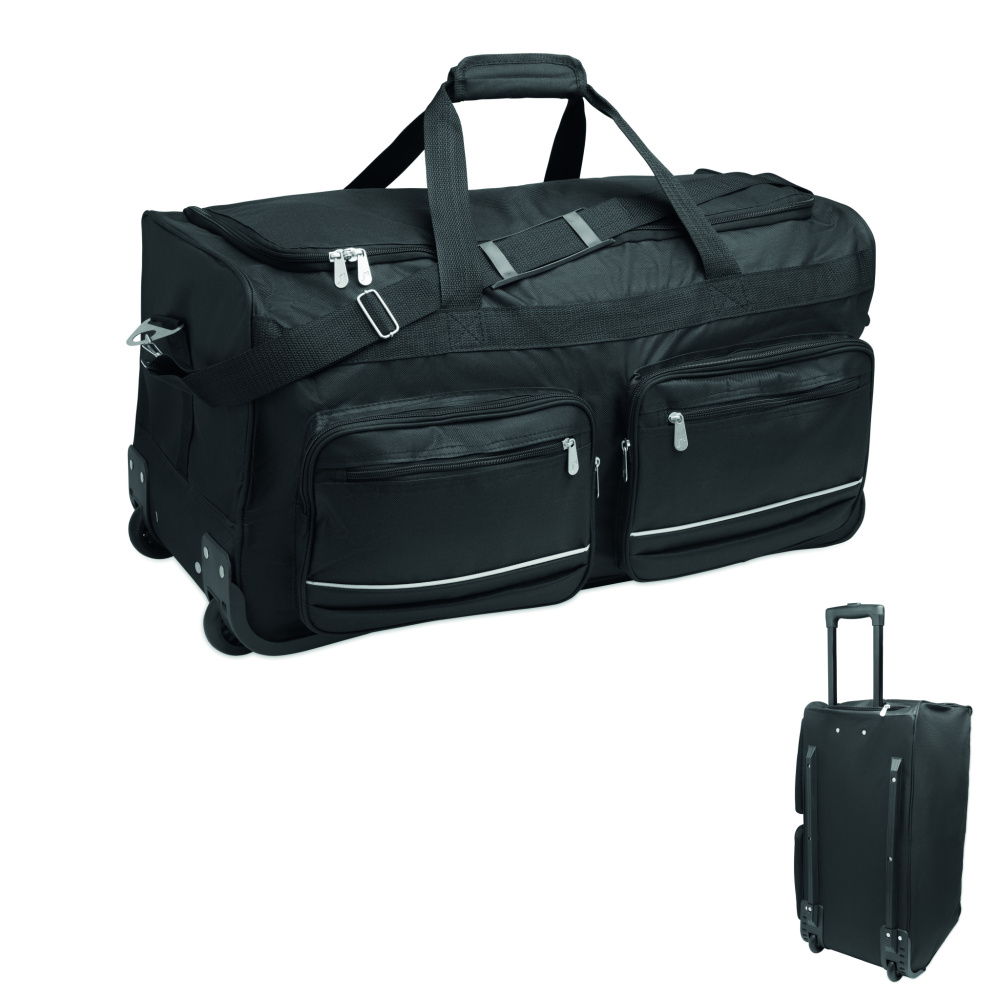 Logotrade promotional items photo of: Duffle bag trolley 600D RPET