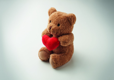 Logo trade corporate gift photo of: Teddy bear with heart 23cm