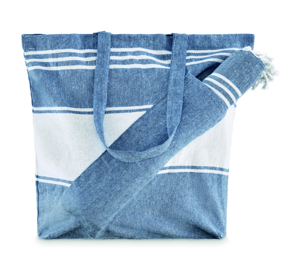 Logo trade promotional product photo of: Beach bag with hammam towel