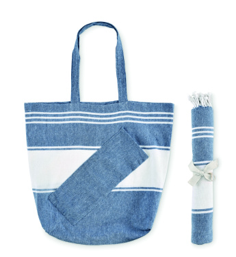 Logotrade advertising product image of: Beach bag with hammam towel