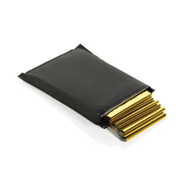 Logotrade advertising product picture of: Solra emergency blanket in RCS recycled RPET pouch