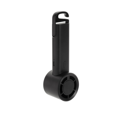 Logo trade business gift photo of: Twist RCS recycled plastic re-chargeable portable fan