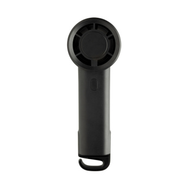Logo trade business gifts image of: Twist RCS recycled plastic re-chargeable portable fan