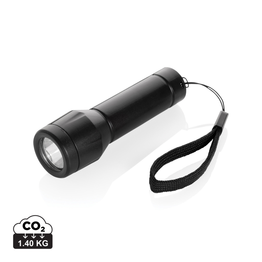 Logo trade advertising products image of: Flara RSC recycled plastic USB-rechargeable torch