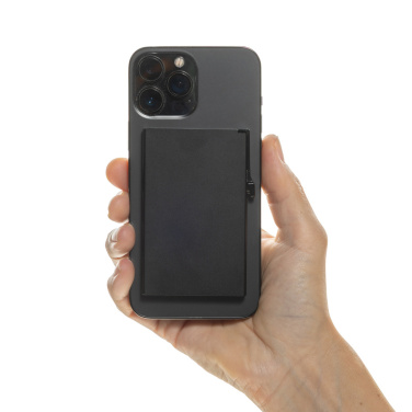 Logo trade advertising products image of: Standard aluminium RFID magnetic phone cardholder
