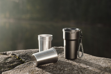 Logo trade business gifts image of: VINGA Parks RCS SS cup, 4 pcs, 250 ML