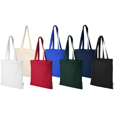 Logo trade business gifts image of: Odisha 140 g/m² OCS organic tote bag 7L