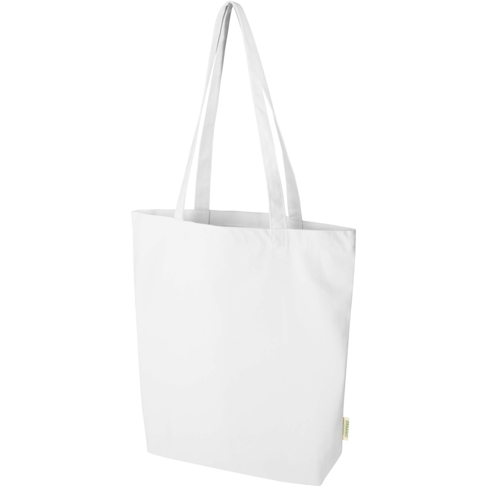 Logotrade promotional items photo of: Odisha 180 g/m² OCS organic wide bottom tote bag 11L