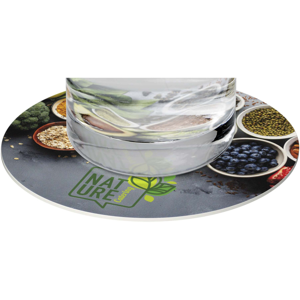 Logo trade promotional merchandise photo of: Lumin round coaster