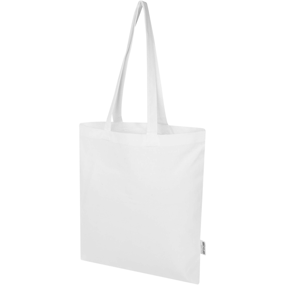 Logo trade promotional item photo of: Peru Blend 180 g/m² GRS recycled cotton tote bag 7L