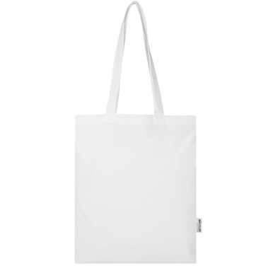 Logo trade corporate gifts image of: Peru Blend 180 g/m² GRS recycled cotton tote bag 7L