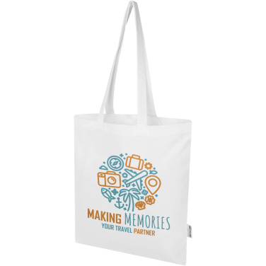 Logo trade promotional items picture of: Peru Blend 180 g/m² GRS recycled cotton tote bag 7L