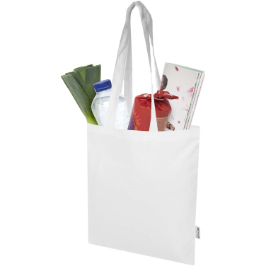Logo trade corporate gifts picture of: Peru Blend 180 g/m² GRS recycled cotton tote bag 7L